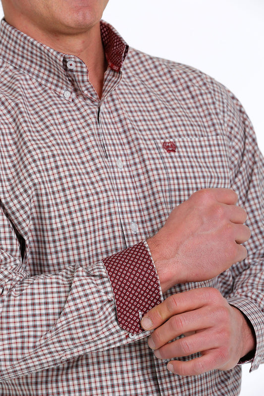 Cinch Mens Plaid L/S Shirt - MTW1105529