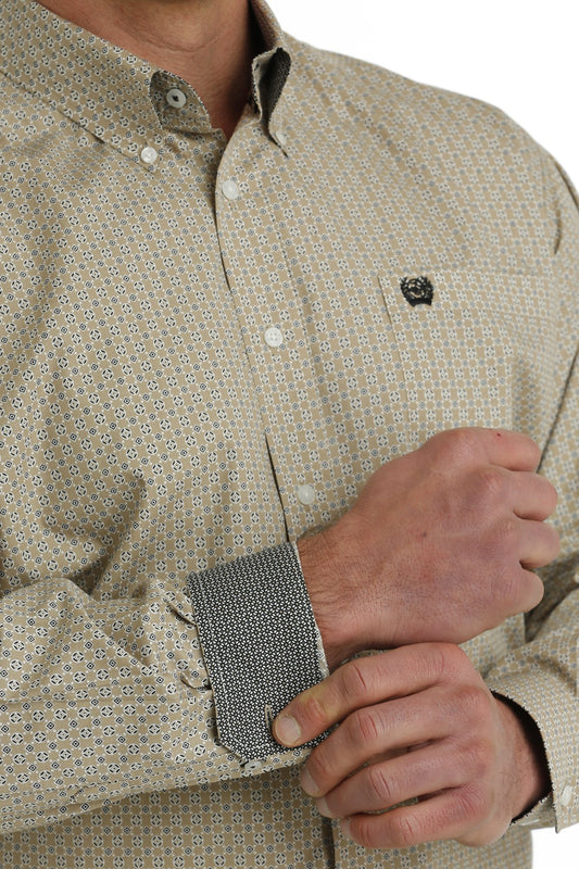 Cinch Mens Geometric Print L/S Shirt - MTW1105719