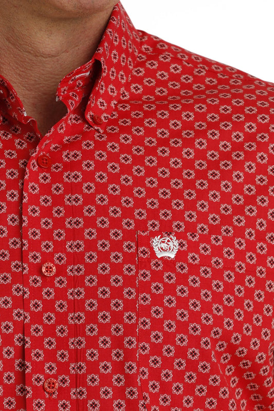 Cinch Mens Medallion Print L/S Shirt - MTW1105727