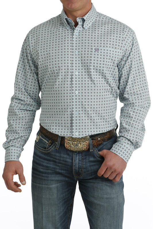 Cinch Mens Geometric Print L/S Shirt - MTW1105734