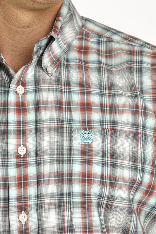 Cinch Mens Classic Fit Plaid L/S Shirt - MTW1105750
