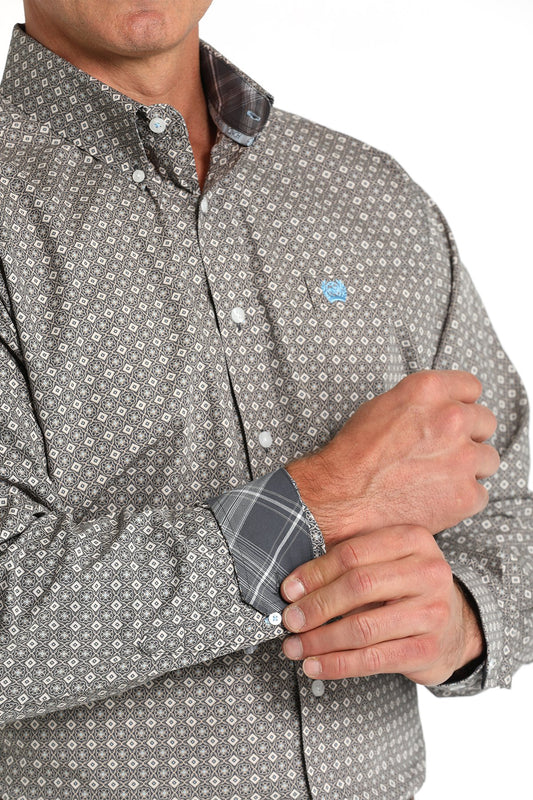 Cinch Mens Classic Medallion Print L/S Shirt - MTW1105790