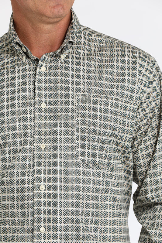 Cinch Mens Kaleidoscope Print L/S Shirt - MTW1105815
