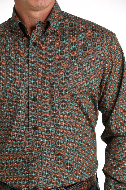 Cinch Mens Button Down Western L/S Shirt - MTW1105825