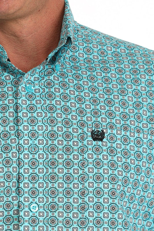 Cinch Mens Medallion Print L/S Shirt - MTW1105902
