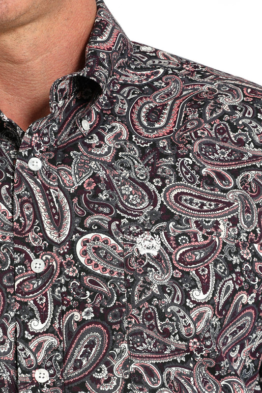 Cinch Mens Multi Paisley Print L/S Shirt - MTW1105910