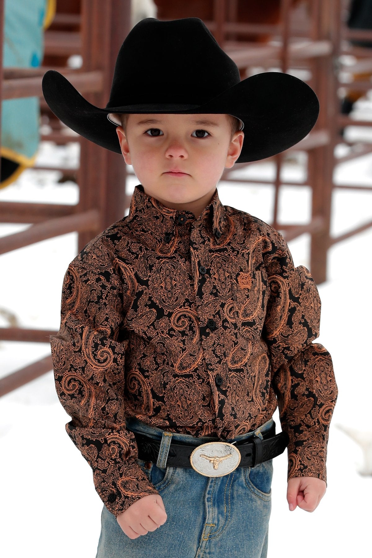 Cinch Boys Toddler Match Dad Paisley Print Button Down Western Shirt - –  Sheps Outfitters