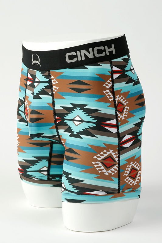 Cinch Mens 9" Southwestern Print Boxer Shorts - MXY6002030