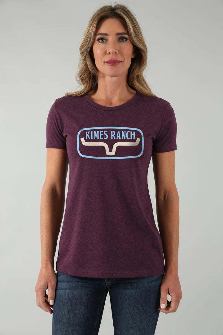 Kimes Ranch Ladies Rollin Shirt - Plum