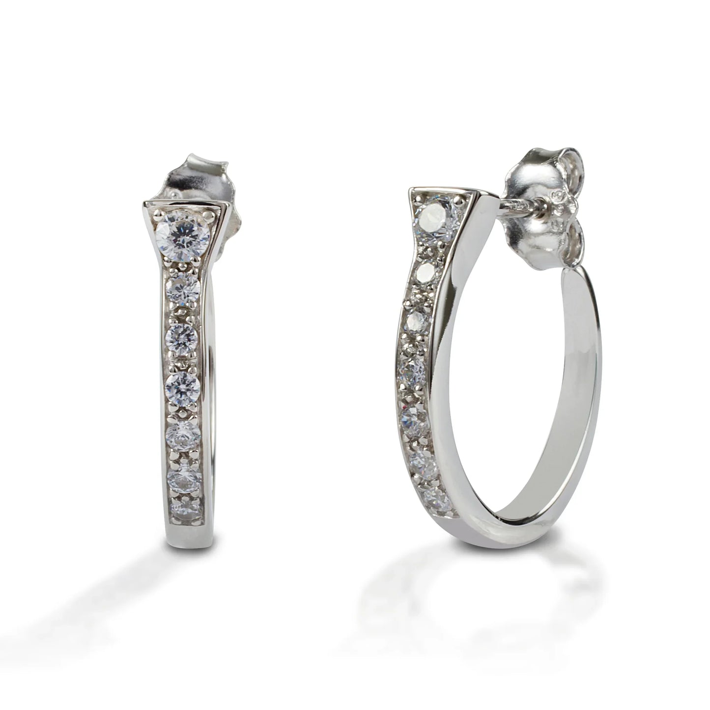 Kelly Herd Earrings Horshoe Nail - Sterling Silver
