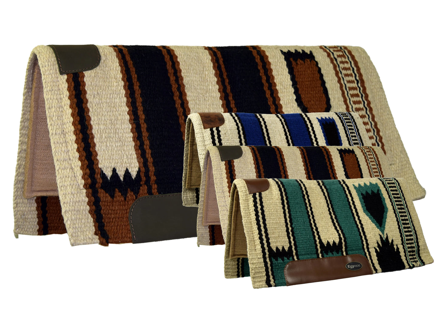 Ezy Ride Wool Show Pad with Felt 32" x 28" Assorted Colours - SBNI2081