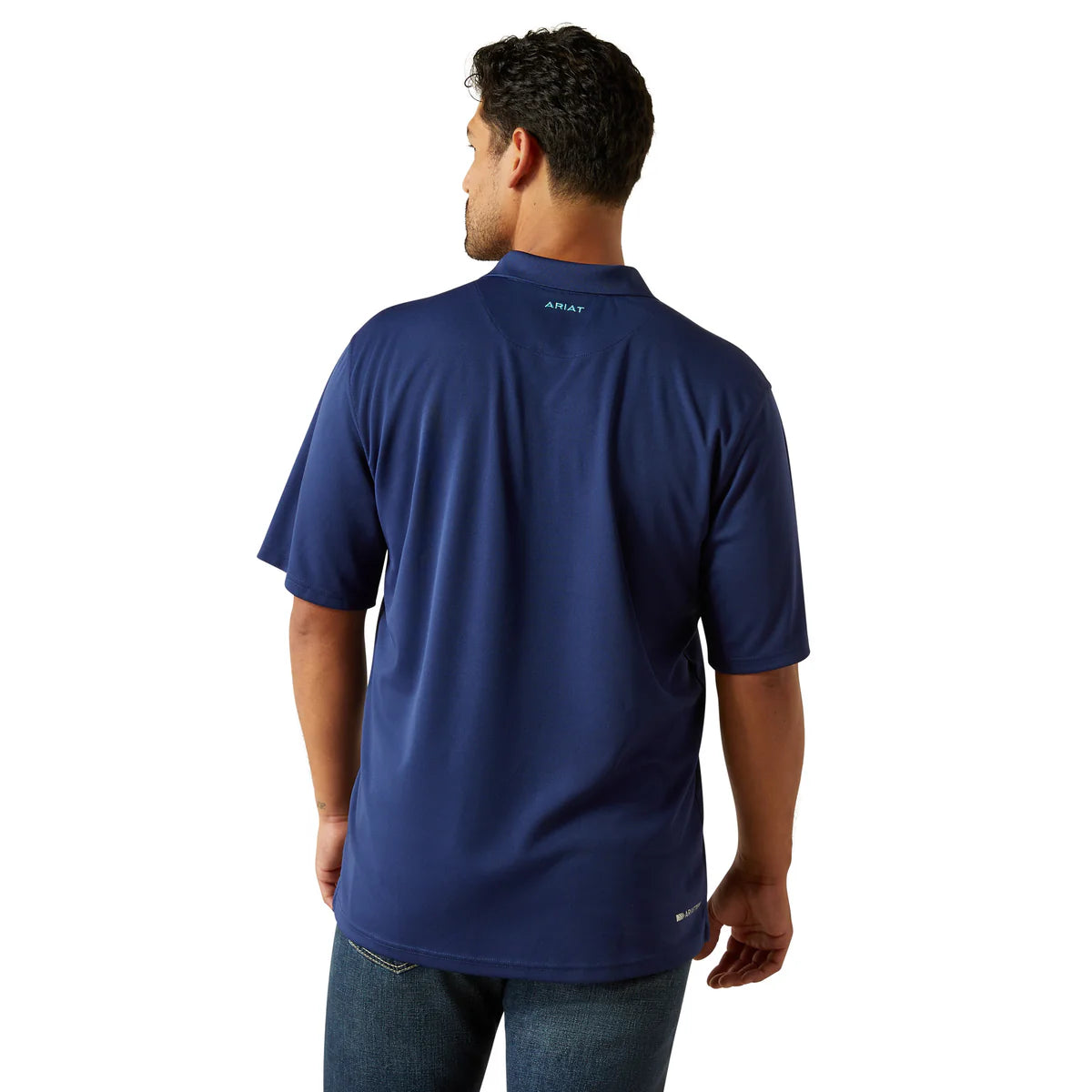 Ariat Mens TEK Polo - 10058817- Blue Depths