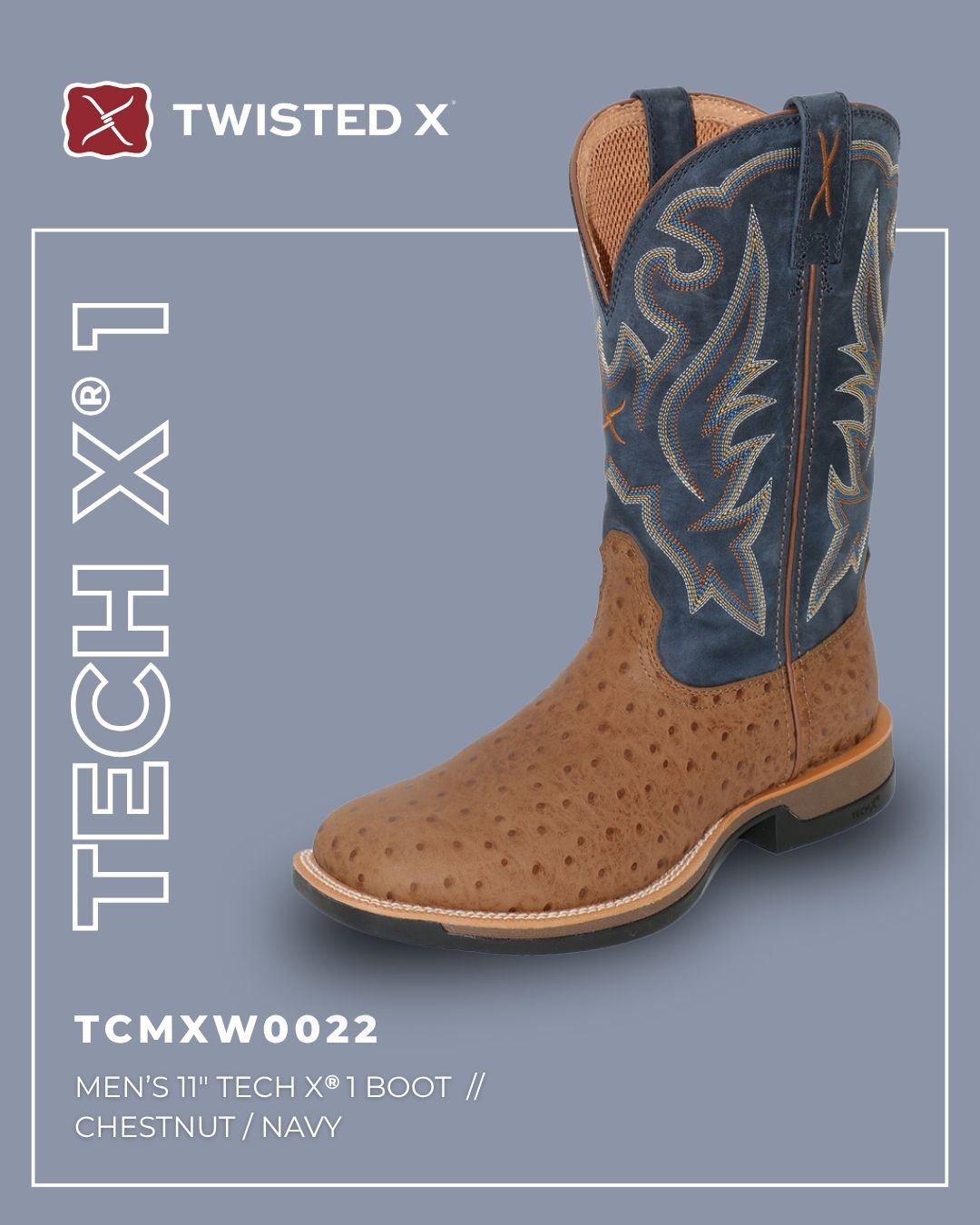 Twisted X Mens 11” Tech X®1 Boot - TCMXW0022