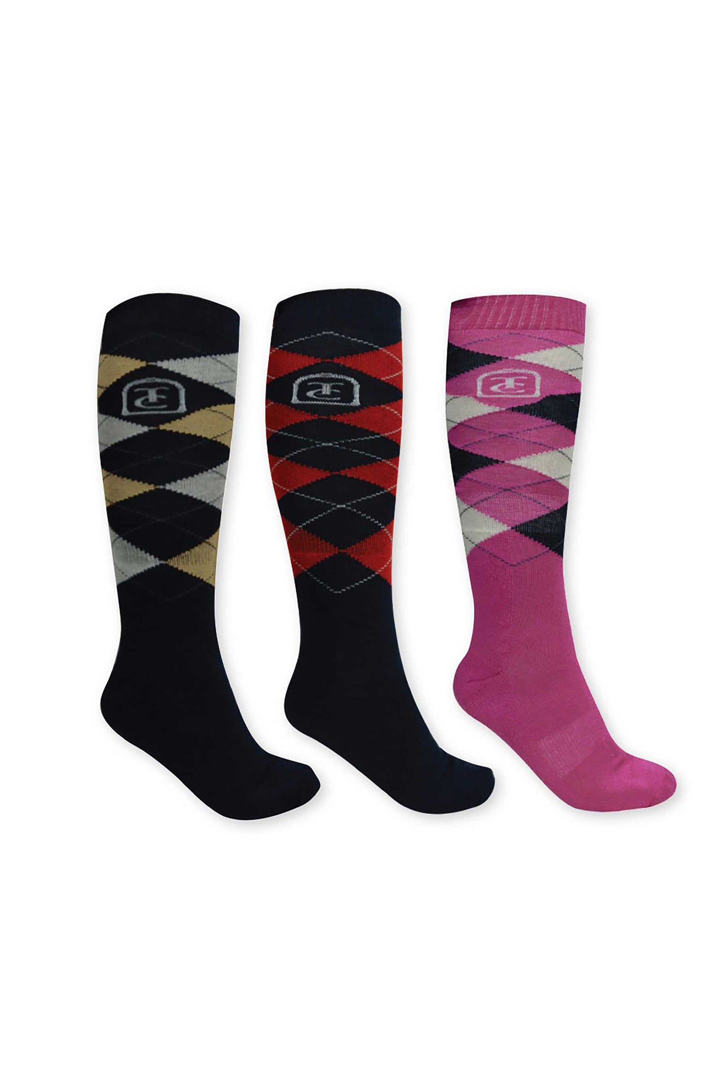 Thomas Cook Ladies 3-Pack Riding Socks - Multi - TCP2901SOC