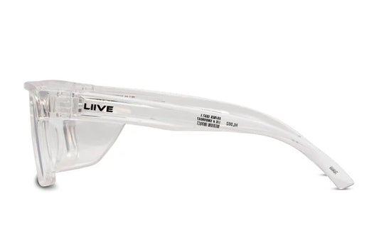 Liive Vision Polarised Sunglasses - Z Tradie Safety - Xtal Clear Blinker