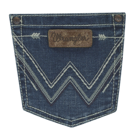 Wrangler Ladies Retro Mid Rise Bootcut Jean - Mae - Griffin - ON SALE