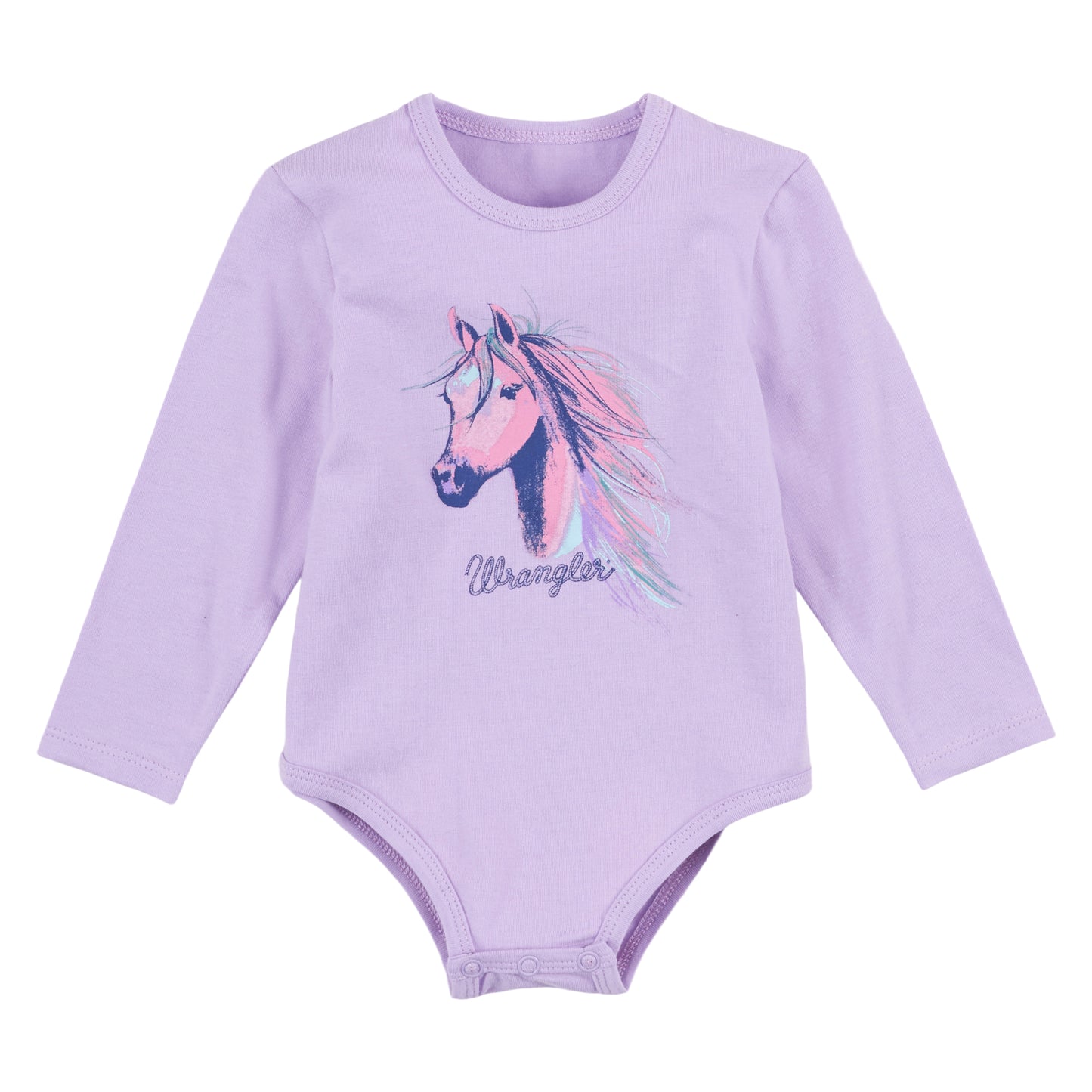 Wrangler USA Q Baby Girls Bodysuit - Purple - 112317703