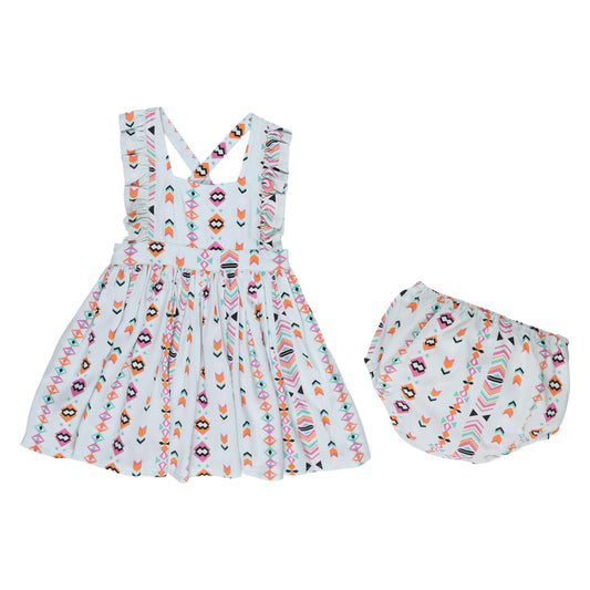 Wrangler USA Baby Girls Cross Back Dress - Assorted - 112329262