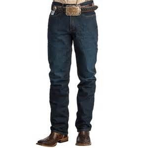 Cinch Mens Silver Label Slim Fit Dark Wash Jeans