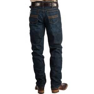 Cinch Mens Silver Label Slim Fit Dark Wash Jeans