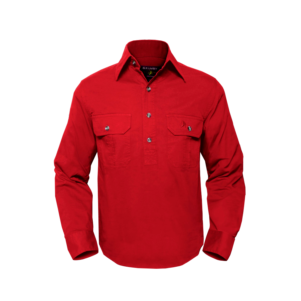 Brumby Workshirt - Red