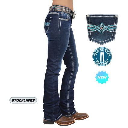 Pure Western Ladies Indiana Relaxed Rider Jean- 36Leg - PCP2210155