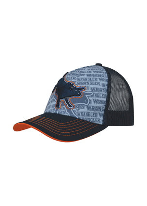 Wrangler Boys Stormy Trucker Cap- Blue/ Ink