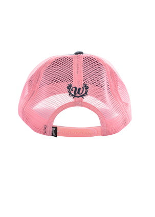 Wrangler Ladies Lynda Cap- Navy Melange/ Pink