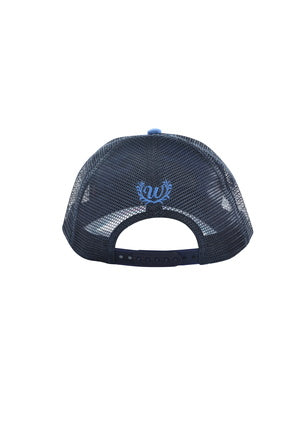 Wrangler Girls Lacey Trucker Cap- Blue/ Navy