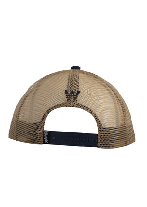 WRANGLER MENS EDWARDS TRUCKER CAP - NAVY MARLE