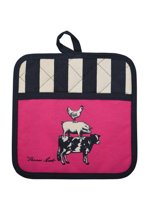 Thomas Cook Farm Friends Animal Pyramid Ovenmitt and Pot Holder Set