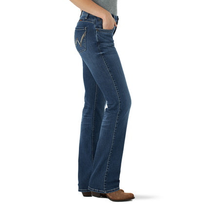 Wrangler USA Ladies Q Baby Boot Cut Jeans - ON SALE