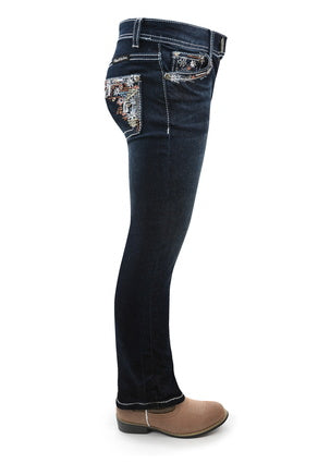 Pure Western Girl's Anjelica Slim Leg Jean- PCP5200576