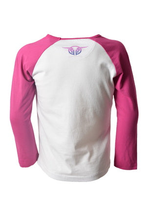 Bullzye Girls Sunset Steer L/S Raglan Tee