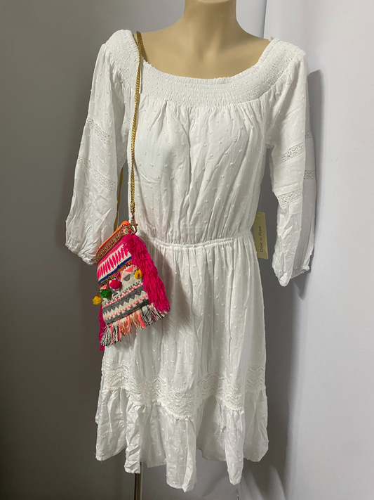 Doe and Rae White Dress - On Sale