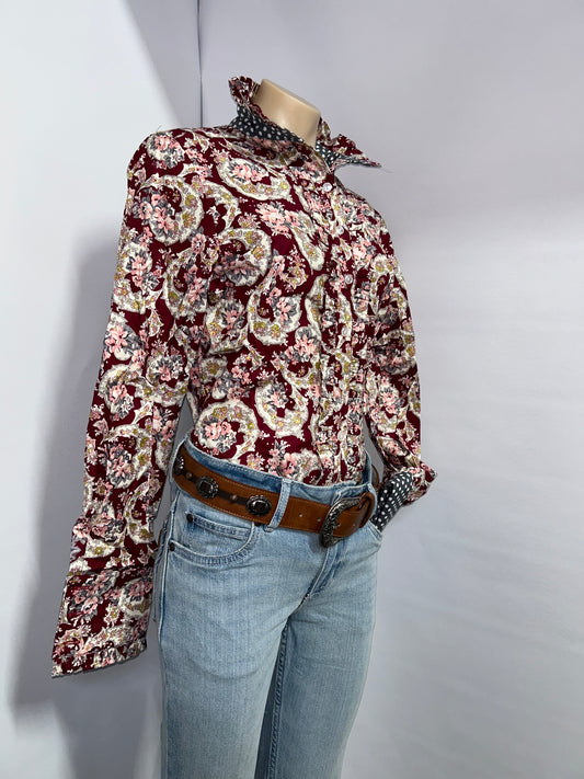 Netties Ladies Tessa Fitted L/S Frill Shirt