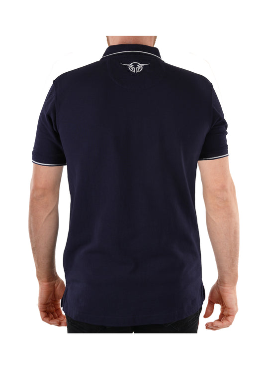 Bullzye Mens Bullring S/S Polo - Navy