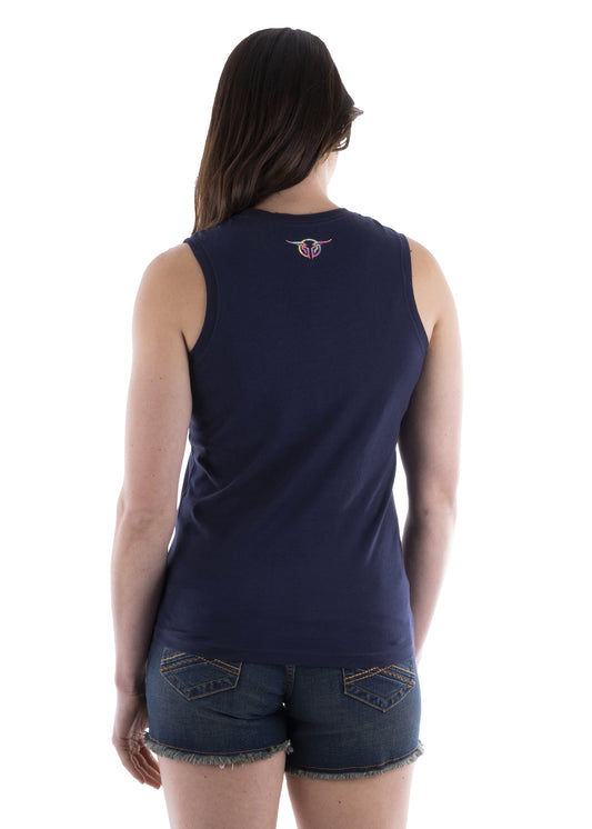 Bullzye Ladies Tripped Tank - B2S2501215