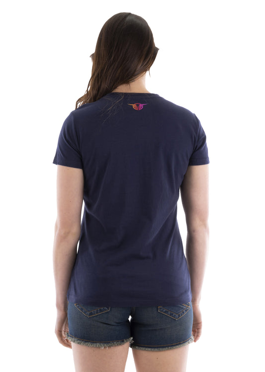 Bullzye Ladies Wings S/S - Navy - B2S2503211- ON SALE