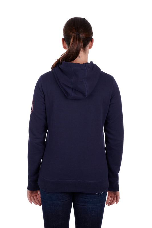 Bullzye Ladies Argyle Pullover Hoodie - Dark Navy - ON SALE