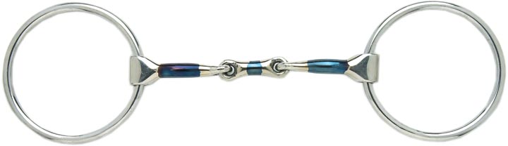 Toowoomba Saddlery Campdraft Blue Steel Ring Bit (FULL)