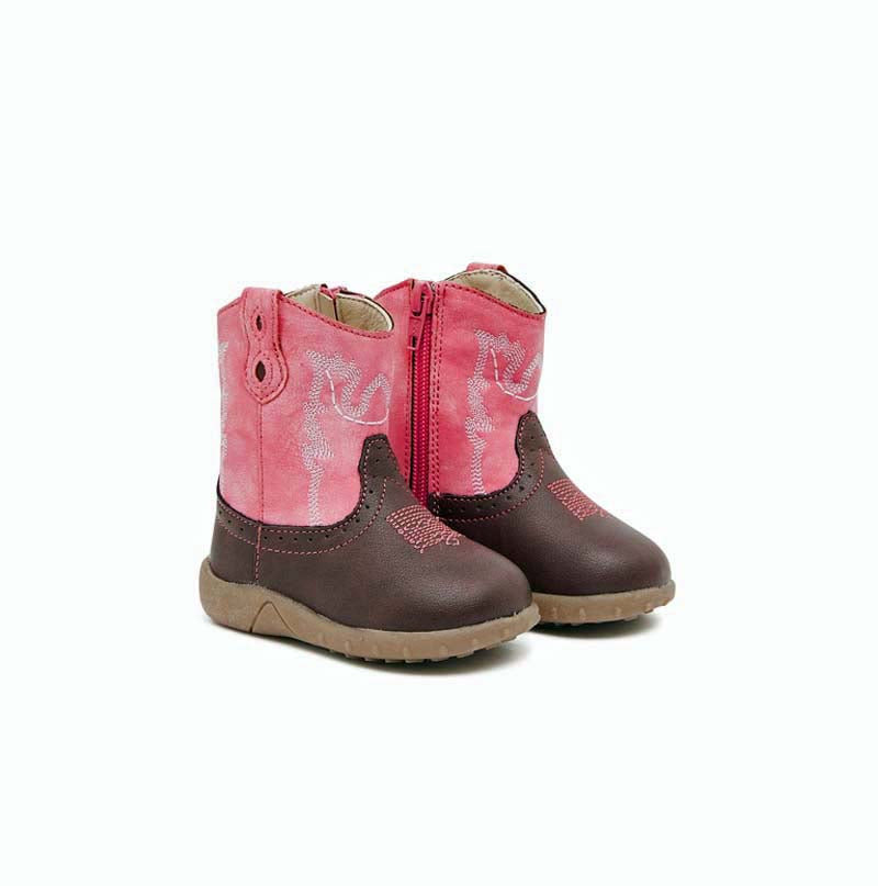 Baxter Baby Western Peach Pink Boots