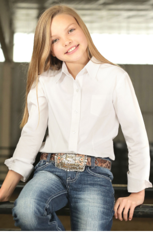 Cruel Girl Girls Long Sleeved White Shirt