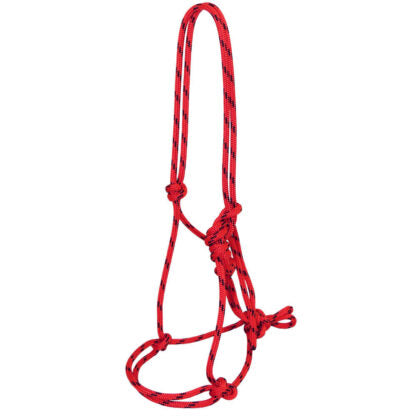 Toowoomba Saddlery PRO SERIES ROPE HALTERS - RED AND BLACK - HALTS8FS07