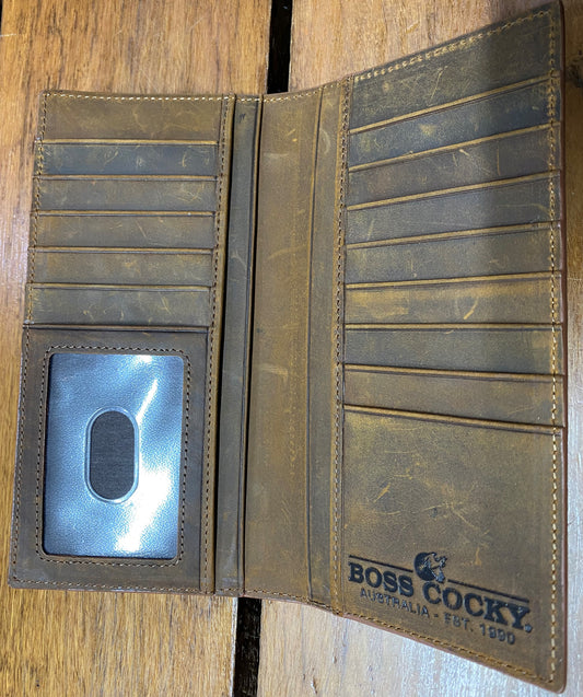 Dolans Vintage Leather Long Mens Wallet