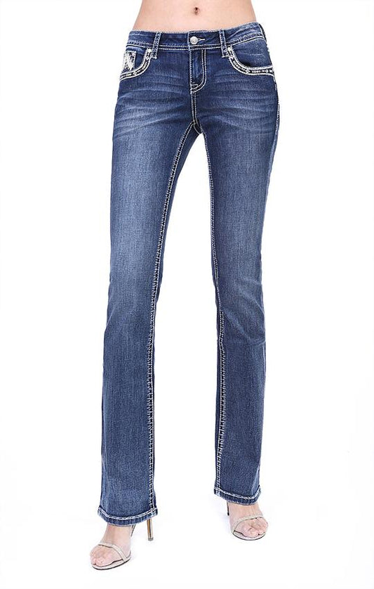 Grace in LA Ladies Jeans - JBS186DK