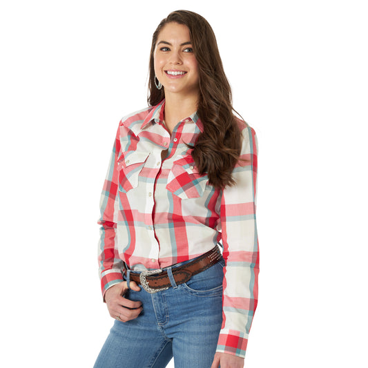 Wrangler USA Ladies Essential L/S Shirt - LWE521M