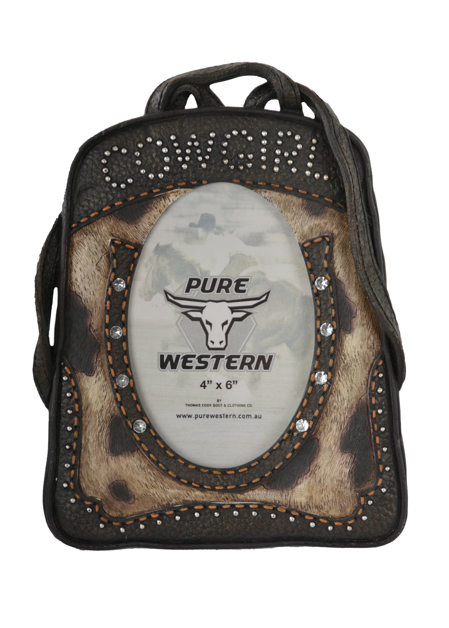 Pure Western Cowgirl Diamante Picture Frame 4 x 6"