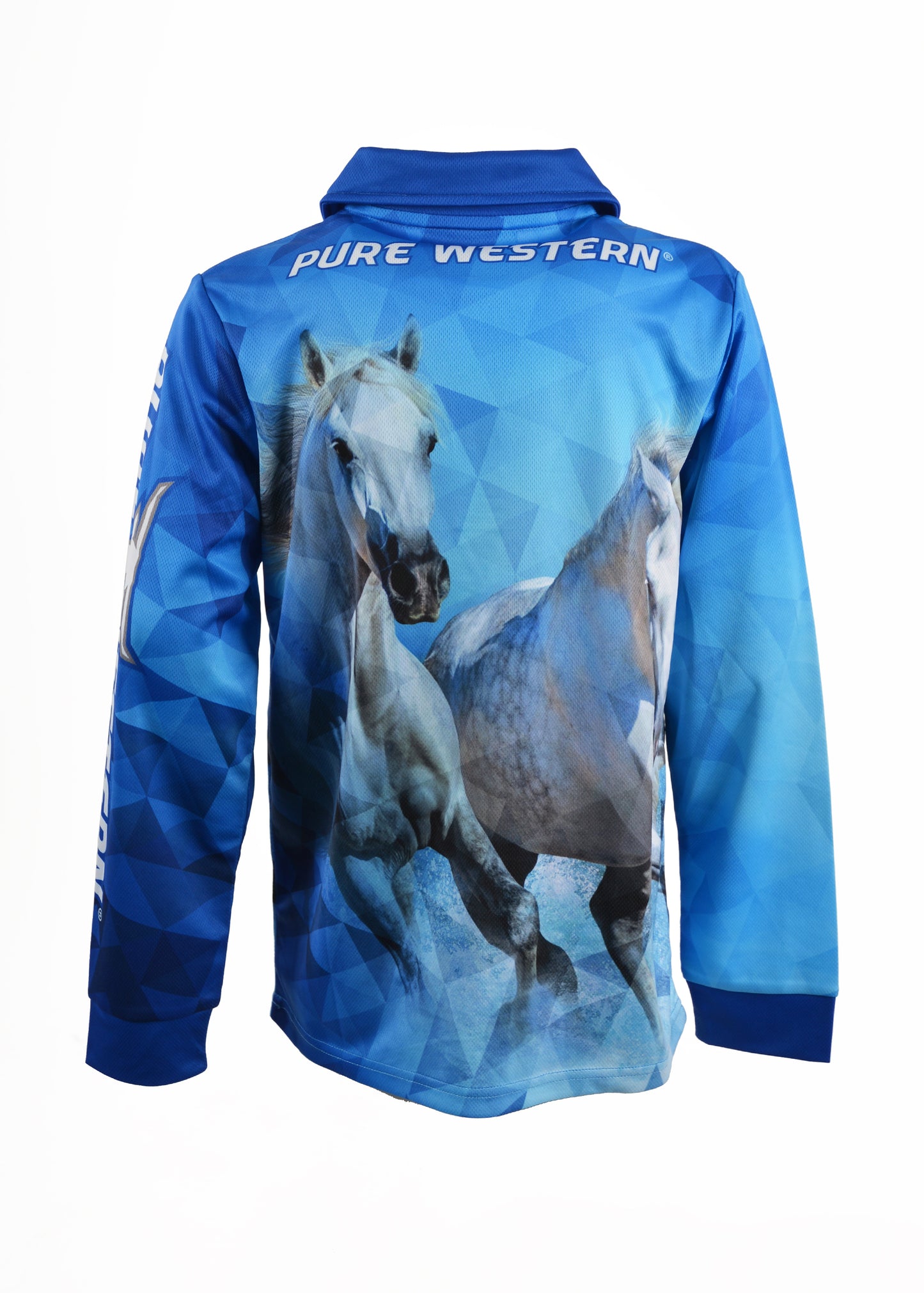 Pure Western Girls Rhinestone Rider L/S Fishing Shirt- ON SALE