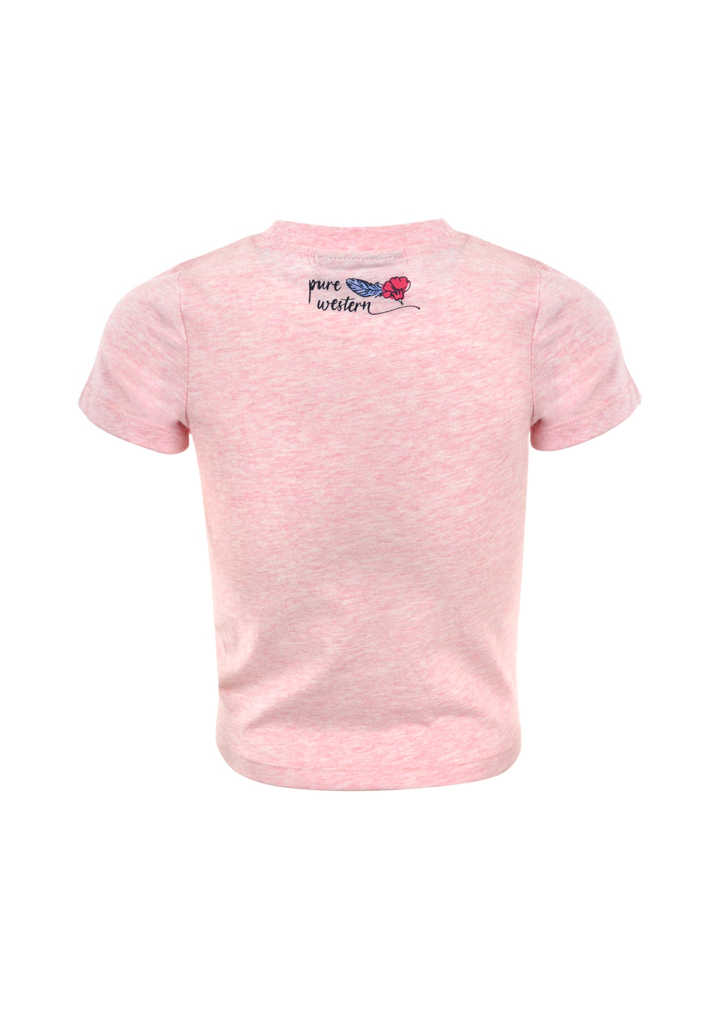 Pure Western Girls Effey Tie Front Tee